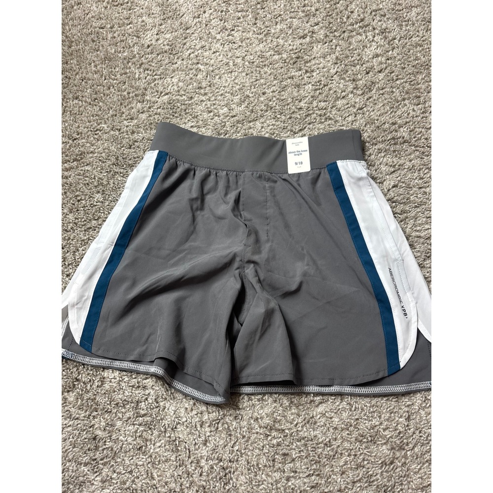 Abercrombie Kids YPB Grey Active Shorts Above the Knee 4-Way Stretch 9/10 NWT